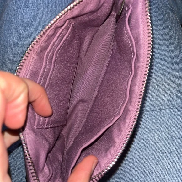 Coach Pink purple Leather shoulder purse with Chain Strap - Picture 6 of 12